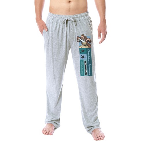 Star Wars Mens' Movie Film Obi-wan Kenobi Character Sleep Pajama Pants ( small) Grey : Target