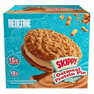 Redefine Foods Skippy Peanut Butter Flavor Oatmeal Protein Pie - 10oz/4ct