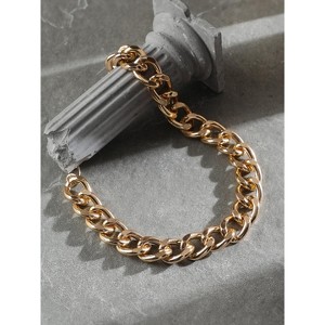 SOHI Women's California Gold The Medium Chunky Link Chain Necklace - 1 of 4