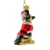 Kurt S. Adler 3.5 Inch Dog In Santa Suit Christmas Best Friend Tree Ornaments - 2 of 3