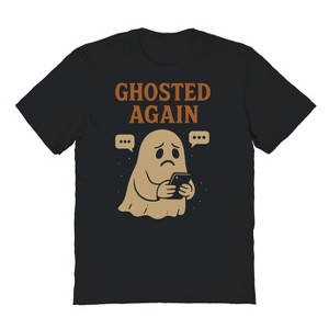 Rerun Island Men Ghosted Again Short Sleeve Graphic Cotton T-Shirt - 1 of 4