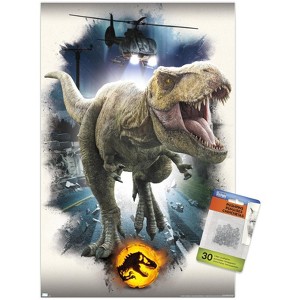 Trends International Jurassic World: Dominion - T. Rex Focal Unframed Wall Poster Prints - 1 of 4