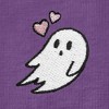 DALIX Heartly Ghost Embroidered Soft Cotton Short Sleeve T Shirt Womens - 4 of 4