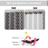 HLC.ME Lattice Print Design Curtains Light Reducing Insulating Grommet Window Treatments Curtains - Set of 2 - 3 of 4