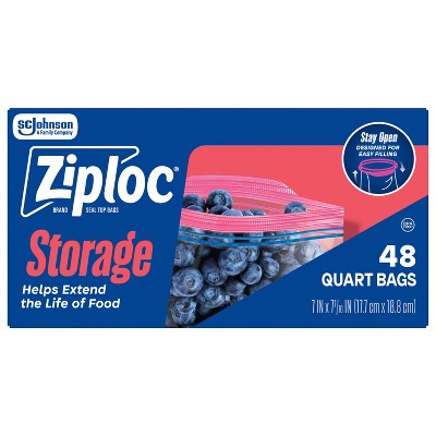 Ziploc Storage Quart Bags