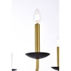 Elegant Lighting Cohen 36 inch pendant in black and brass - 4 of 4