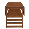 CAVINAS Dining Table Set for 4 Modern Extendable Wood Square Dining Table Set with Two Drop Leaves Storage Shelf for Kitchen - 2 of 4