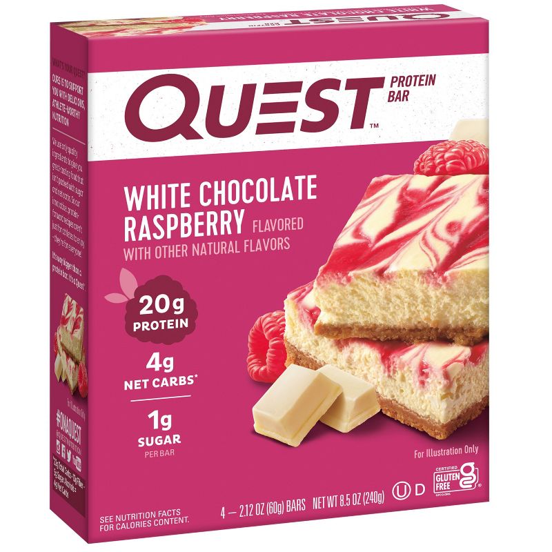 Quest Nutrition 20g Protein Bar - White Chocolate Raspberry, 4 of 11