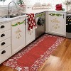 Christmas Area Rugs for Living Room Bedroom Scalloped Edge Xmas Festive Winter Decor Rug Soft Low Pile Non-Slip Rug - 2 of 4