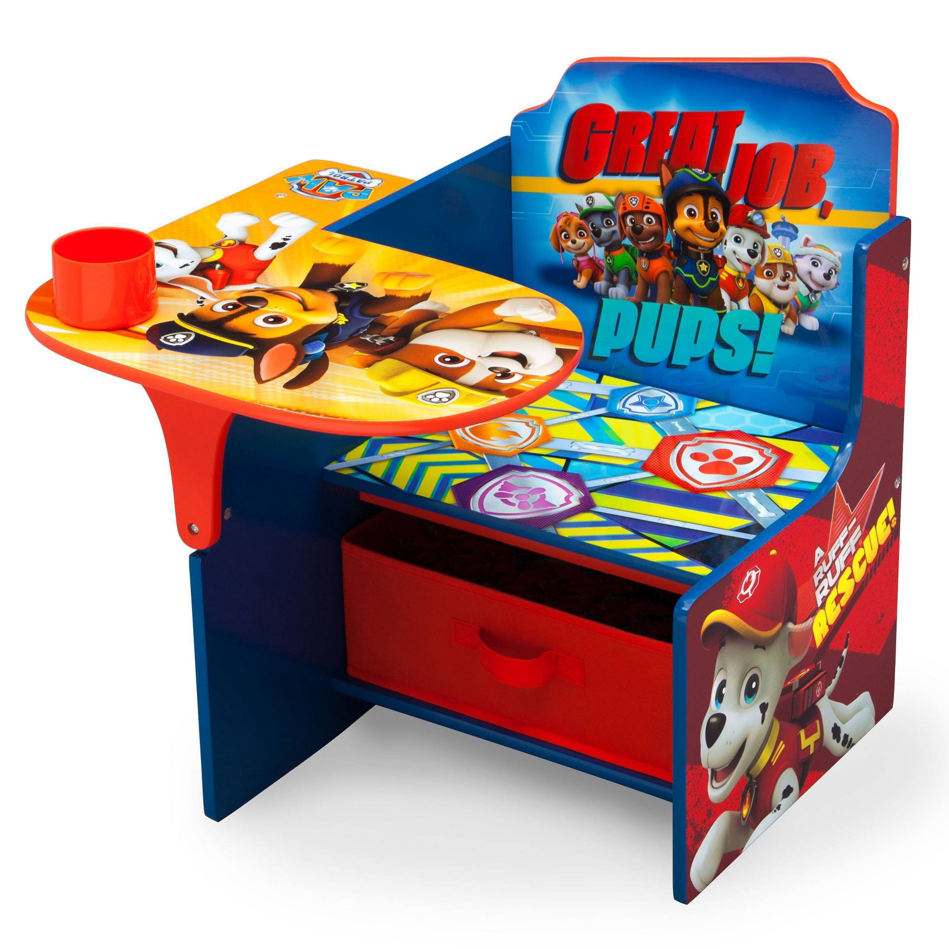 Delta Children Disney PAW Patrol Kids' Chair Desk with Storage Bin