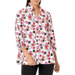 Women's Wire Collar Button Front Shirt - Multiples - 1 of 3