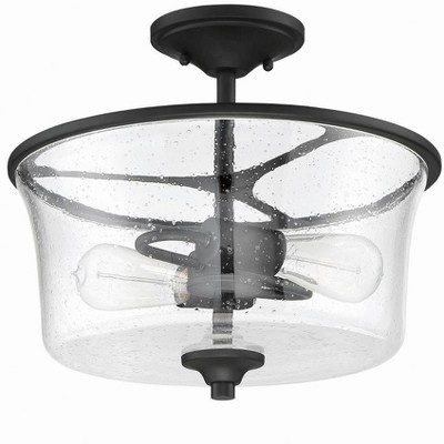 Craftmade Lighting Gwyneth 2 - Light Semi-Flush Mount in  Flat Black
