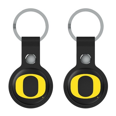 Keyscaper NCAA Big Ten Universities Insignia Black Airtag Holder 2-Pack