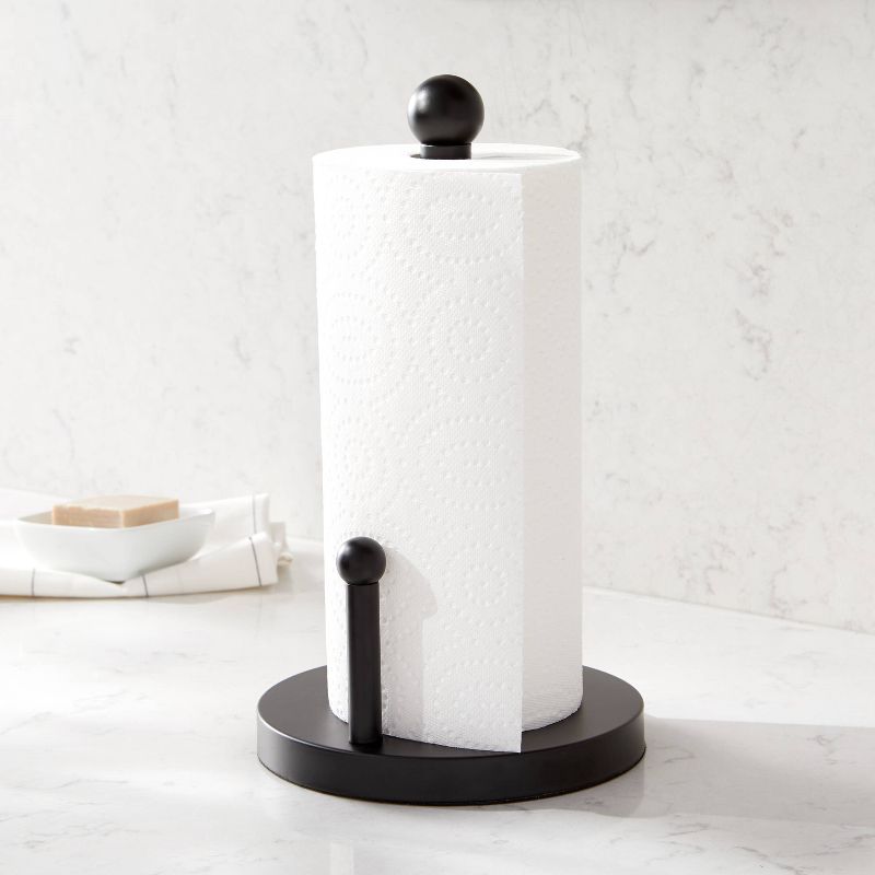Stainless Steel Paper Towel Holder Black - Threshold&#8482;, 2 of 4