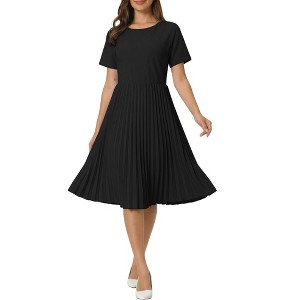 a line knee length black dress Black Knee Length Dresses