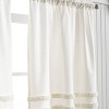 3pc Water's Edge Tufted Window Valance and Tiers Set White - Martha Stewart - image 4 of 4