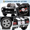 24v 7AH 2-Seater Licensed Shelby GT350 Ride-on Car for Kids with Remote Control, Dual Safety Belts, 2-Speed Settings, LED Lights, and Built-in Music - 2 of 4