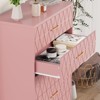 46.45"Tall Chest of Drawers for Bedroom,  Wood Storage Cabinet with 5 Drawers, Wooden Dresser with Gold Handles, for Living Room, Hallway, Entryway - 3 of 4