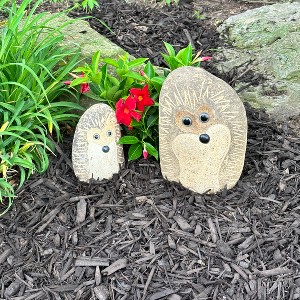 Families of Standing Hedgehogs – Hand-Carved Granite Hedgehog Sculptures - 1 of 4