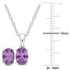 EVERLY JEWELRY | Sterling Silver Created Gemstone and Multiple Gemstones 2-Piece Set of Pendant with Chain and Earrings. - 2 of 3
