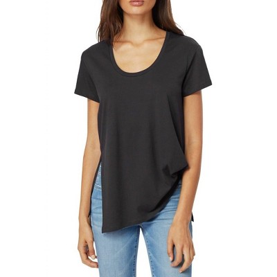 Women's Tuck Asymmetrical Hem Tencel Cotton Shirt - Habitual