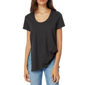 Women's Tuck Asymmetrical Hem Tencel Cotton Shirt - Habitual - 1 of 1