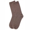 Memoi Women's Solid Soft Flat Knit Cashmere Blend Crew Sock - 3 of 3