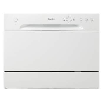 COSTWAY Countertop Dishwasher, Compact Built-In Dishwasher with 6 Places  Settings, 5 Washing Programs, 360° Top & Lower Spray Arms and 24 H Timer