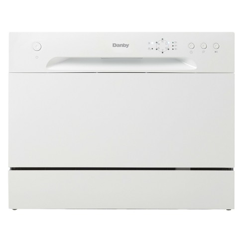 Danby Ddw621wdb 6 Place Setting Countertop Dishwasher In White