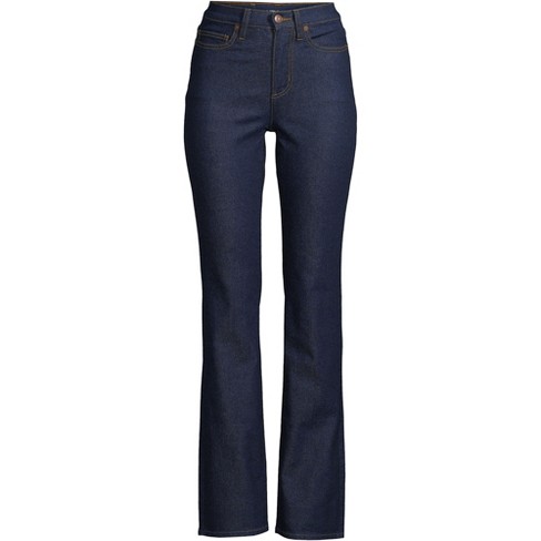 Lands' End Women's Recover High Rise Bootcut Blue Jeans : Target