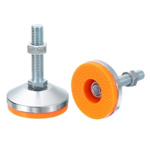 Unique Bargains Carbon Steel Non-Skid Adjustable Furniture Table Feet Leveling Feet 2 Pcs - 1 of 4