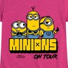 Girls' - Despicable Me Minions - Minions On Tour Fitted Short Sleeve Graphic T-Shirt - 2 of 4