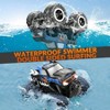 Amphibious RC Car 2.4GHz 1: 16 All - Terrain Off - Road Waterproof Monster Truck Pool Toy Remote Control Boat Gift - 3 of 4