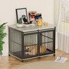 Furniture Style Dog Crates With Sliding Iron Door, Modern Decorative Pet House Dog Cage With Soft Cushion, Aesthetic Puppy Kennel For Medium Dogs - 2 of 4