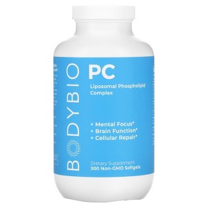 BodyBio PC, Liposomal Phospholipid Complex, 1,300 mg, 300 Non-GMO Softgels (650 mg per Softgel) - 1 of 2
