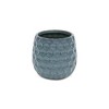 Cheung's Farrier Hexagon Pattern Blue Ceramic Pot - Medium - 2 of 3