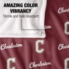 College Of Charleston Logo Pattern Silky Touch Blanket White 50x60 - 4 of 4