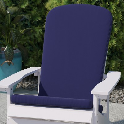 Set of 2 Blue High Back Adirondack Chair Cushions
