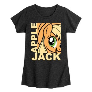 Girls' - My Little Pony - Apple Jack Fitted Short Sleeve Graphic T-Shirt - 1 of 3