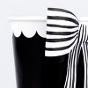 Meri Meri Black & White Stripy Bow Cups (Pack of 8) - 4 of 4