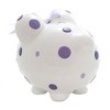 Child To Cherish 7.75 In Purple Multi Dot Bank Piggy Money Saving Decorative Banks - image 2 of 4