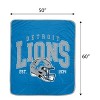 NFL Detroit Lions Vintage Arch Block Ultra Soft Blanket - 3 of 3
