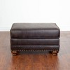 NicBex Ottoman with Storage Bench Storage Organizer Faux Leather Upholstered Nailhead Ottoman for Entryway Bedroom - 2 of 4