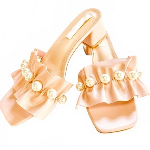 Women's Wo's Paula Slides - Camel Threads US9 - 1 of 2