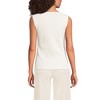 Lands' End Women's Sleeveless Pointelle Rib Boat Neck Tank - 2 of 4