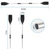 LakeForest"2Pcs Detachable Kayak Paddles Aluminum Alloy Oars for Canoe, Boating, Fishing, and Kayaking"Black - 3 of 4