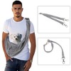 Unique Bargains Pet Sling Carrier Adjustable Pet Sling Gray - 4 of 4