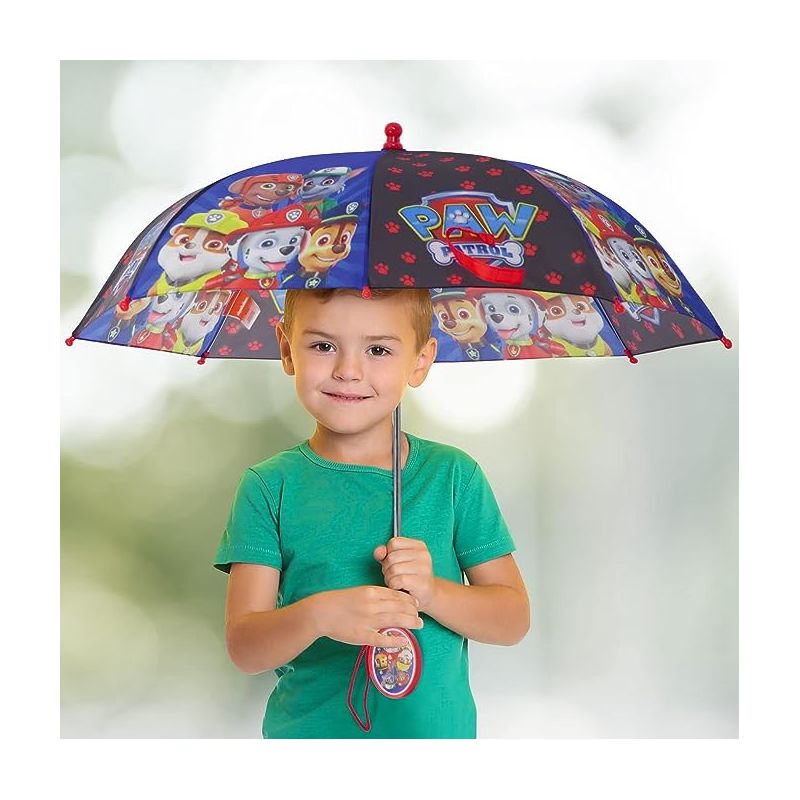 Paw Patrol Boy’s Umbrella, Kids Ages 3-7- Dark Blue, 2 of 3