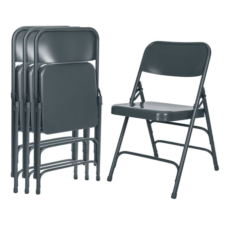 Set of 4 Deluxe All Steel Triple Brace Folding Chairs - Hampden Furnishings, 2 of 11