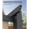Outdoor Aluminum Pergola, Upgraded Retractable Canopy, Adjustable Shade, Metal Patio Shelter, Wood Grain-Look Frame, for Garden and Backyard - 2 of 4